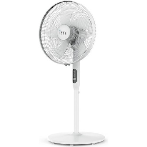 ΑΝΕΜΙΣΤΗΡΑΣ ΟΡΘΟΣΤΑΤΗΣ IZZY IZ-9007 40cm WHITE R/C 70W